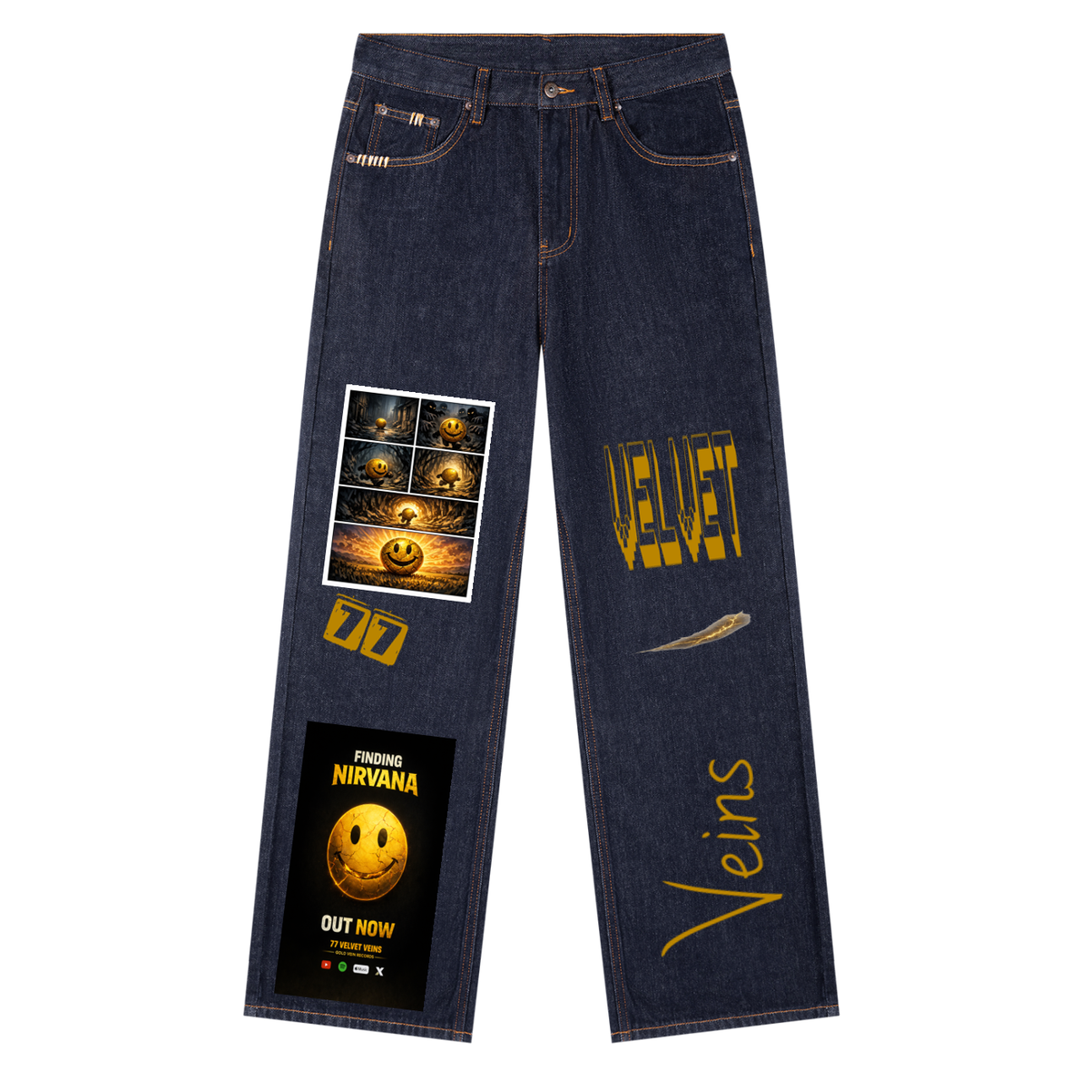 77 VV Original Vintage (Finding Nirvana) Story Board  GVR  Edition Heavy Earth Strong Jeans
