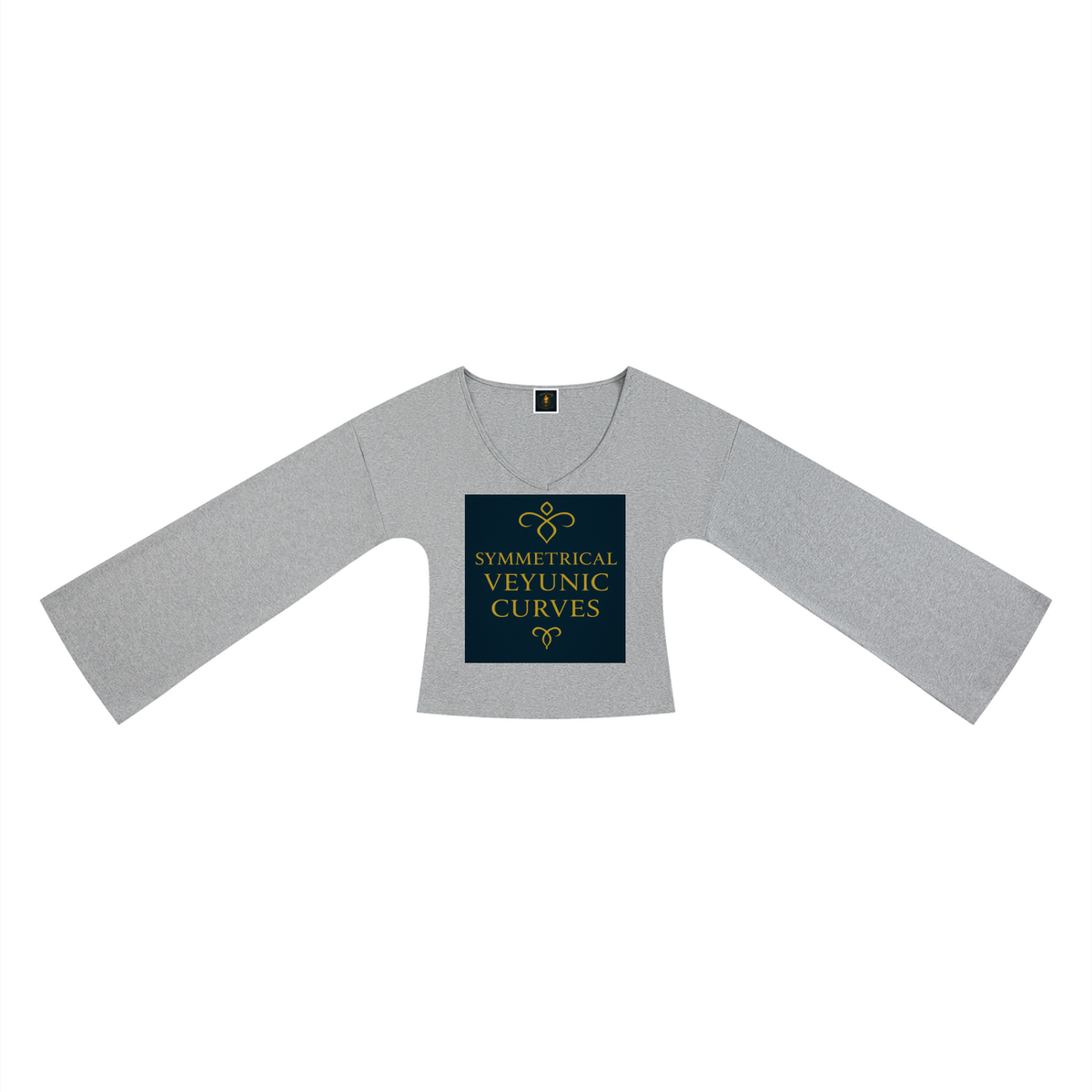 Garden GLYPHS ( Curves Flowers hArt ) Veyunic Women’s Bell Sleeve Tee