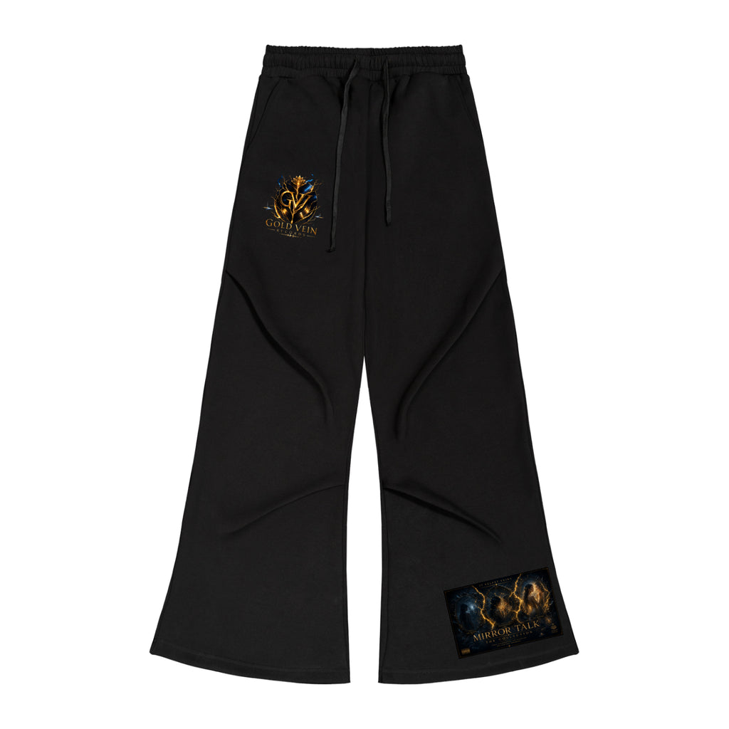 77 VV (Mirror Talk the Collection) The Talking Mirrors Wide Leg Drawstring Sweatpants