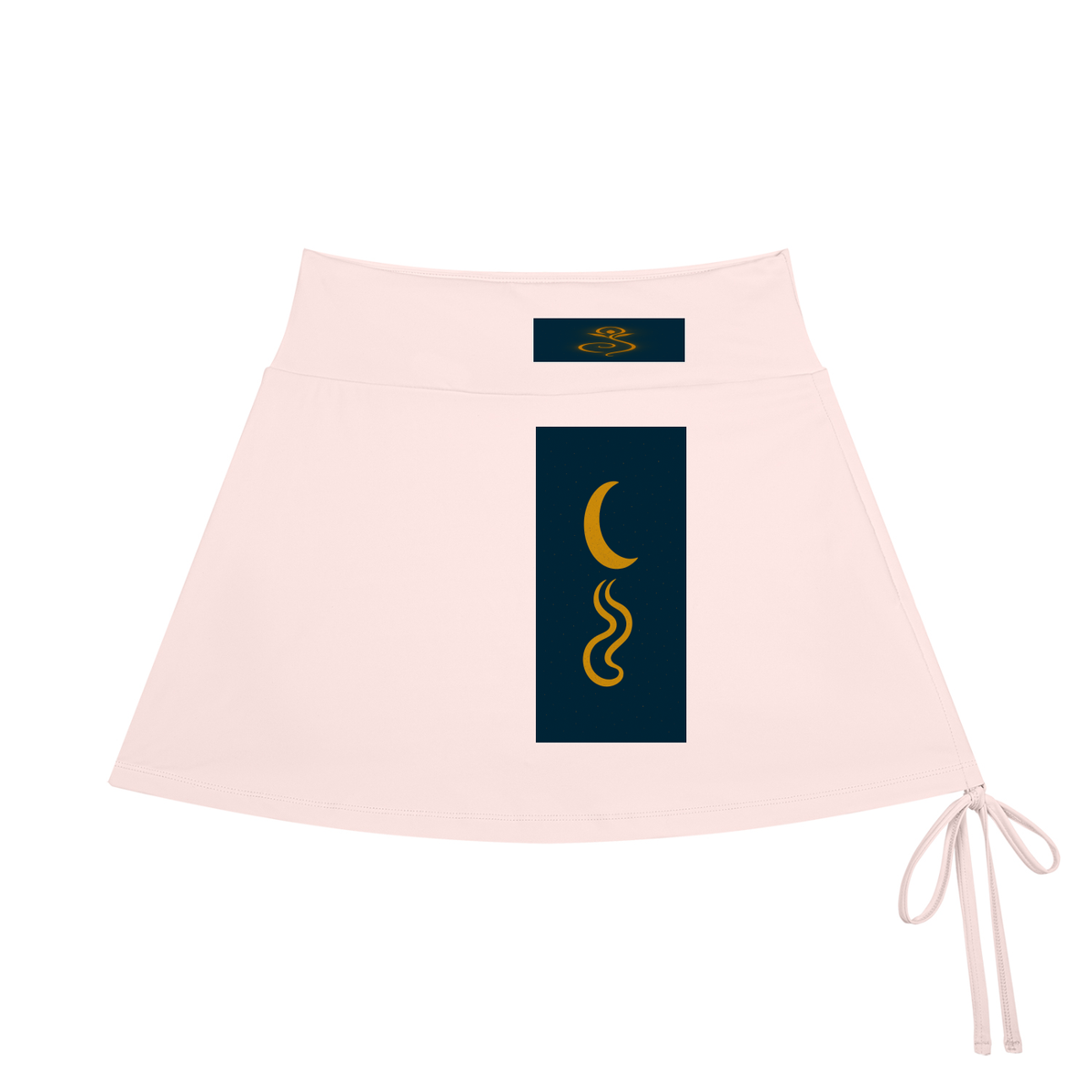 Garden GLYPHS ( Rivers Moons Flowers Cosmos Wings ) Women's Veyun-Line Yoga Skort