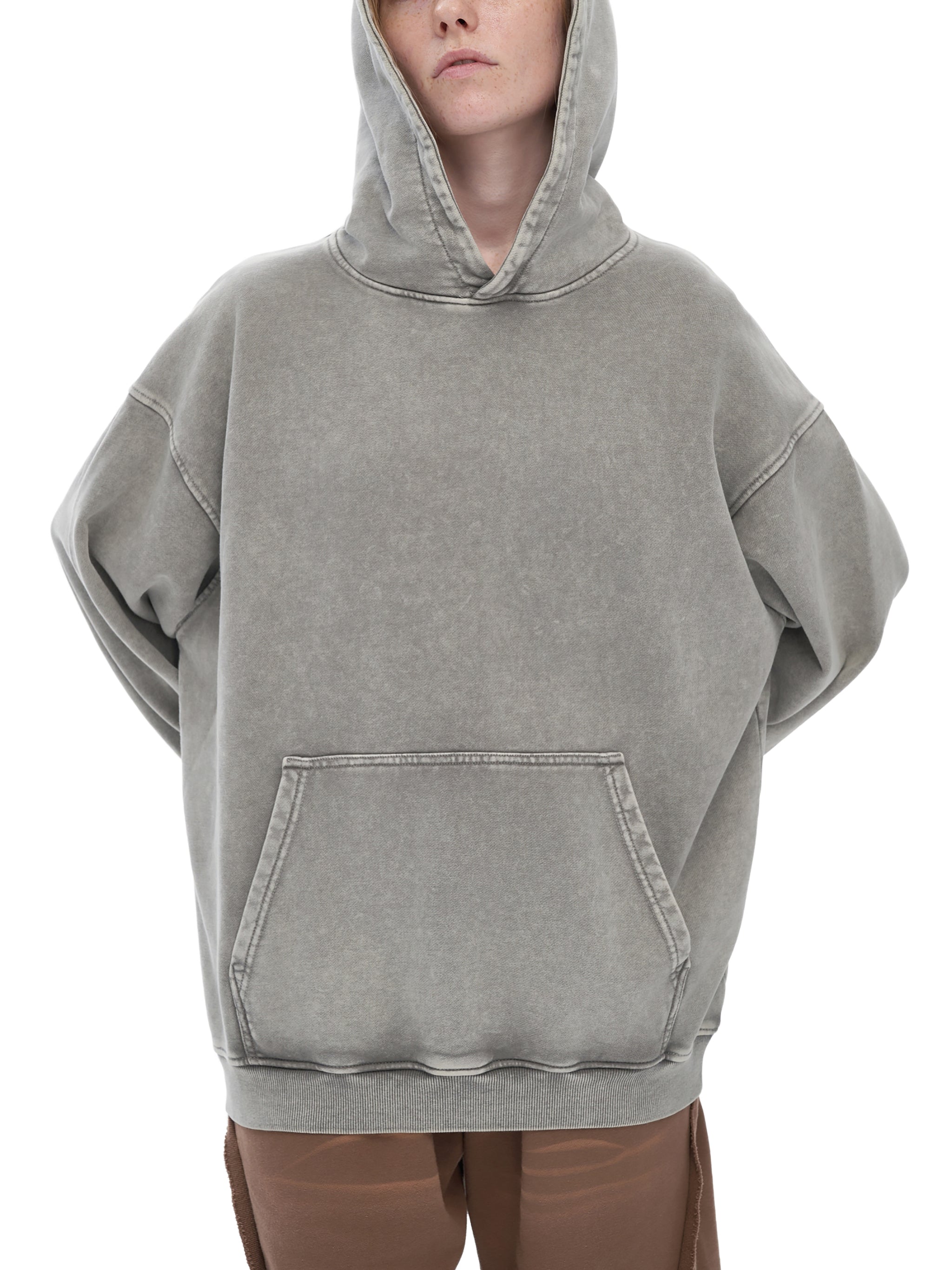 77 VV Iconic Little Worm (What are you thinking?) Garden Snow Washed Hoodie