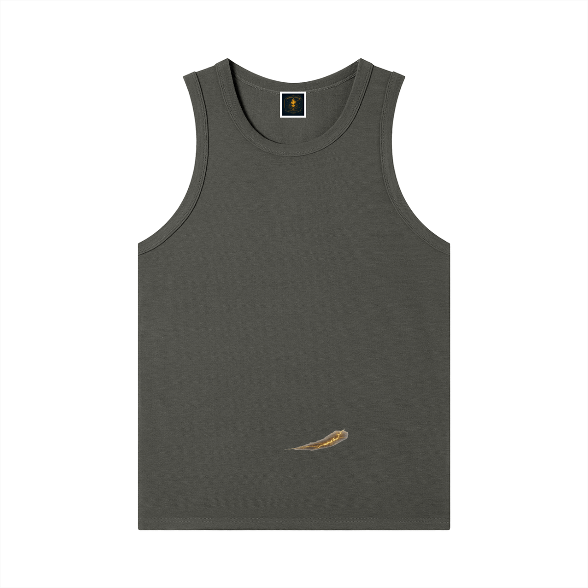 Men's Gold Vein Records Luxury Ribbed Tank Top