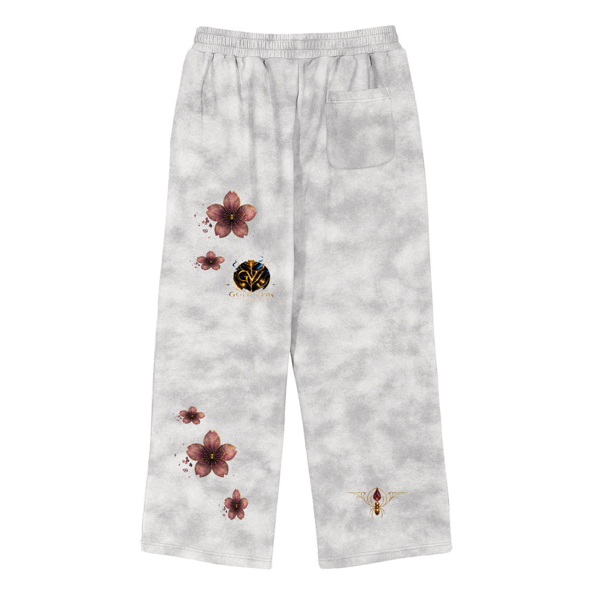 CBE|HS  (Mr. Pink House of Spiders Portrait) Grunge Washed Fleece Sweatpants