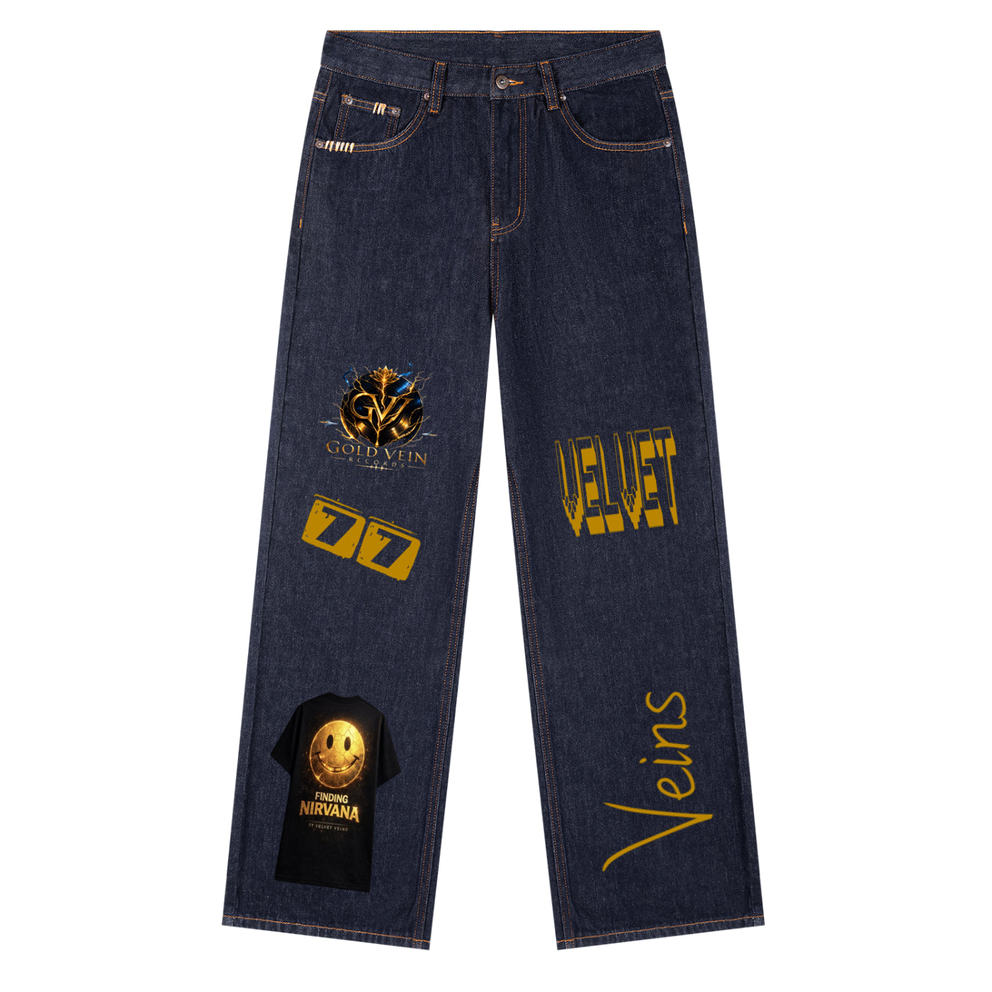 77 VV Original Vintage (Finding Nirvana) Story Board  GVR  Edition Heavy Earth Strong Jeans