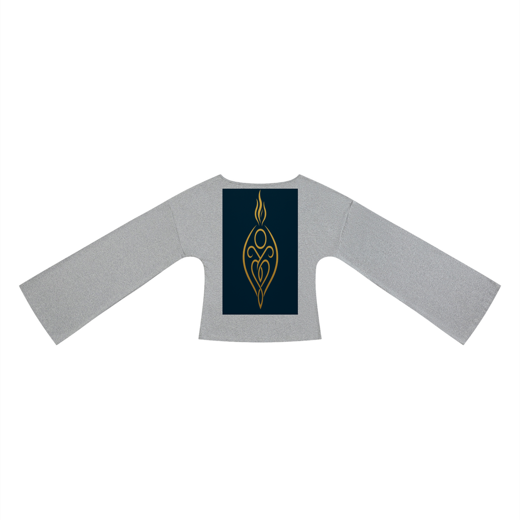 Garden GLYPHS ( Curves Flowers hArt ) Veyunic Women’s Bell Sleeve Tee