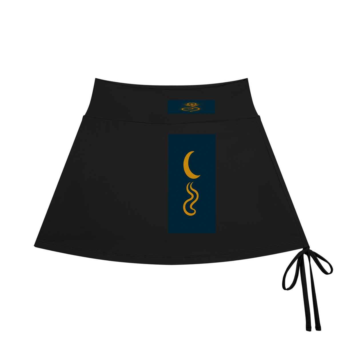Garden GLYPHS ( Rivers Moons Flowers Cosmos Wings ) Women's Veyun-Line Yoga Skort
