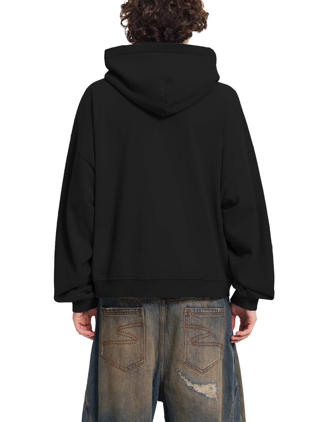 77 VV (Mirror Talk Complete Collection) Tri Mirror Portal Sun Worn and Frayed Hoodie