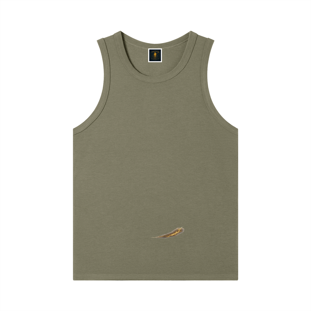 Men's Gold Vein Records Luxury Ribbed Tank Top
