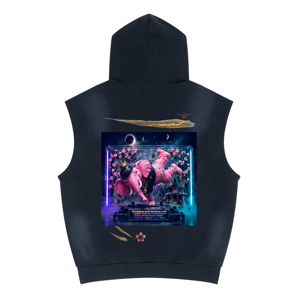 CBE|HS Mr. Pink Vintage Toy  Eclipse Fade Sleeveless Hoodie