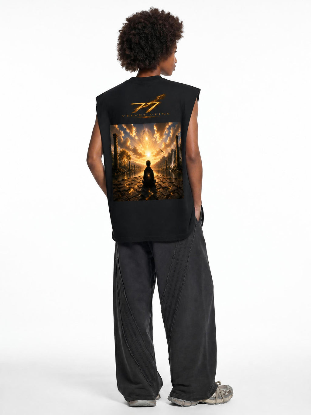 Bloomcast SIGNAL  Zero Transmission.001 77 VV Before NIRVANA ( afternoon sun) Raw Edge Tank Top