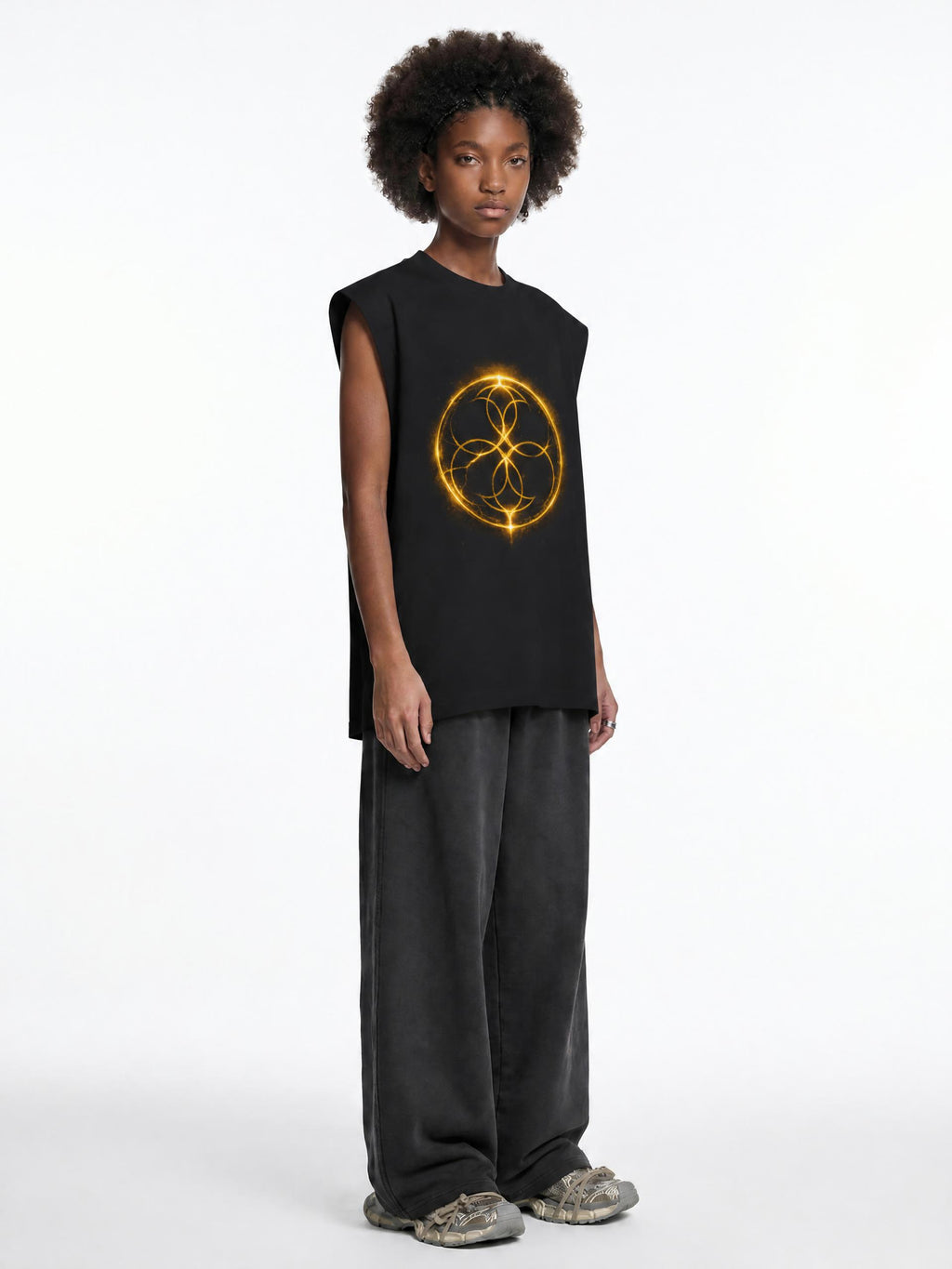 Bloomcast SIGNAL  Zero Transmission.001 77 VV Before NIRVANA ( afternoon sun) Raw Edge Tank Top